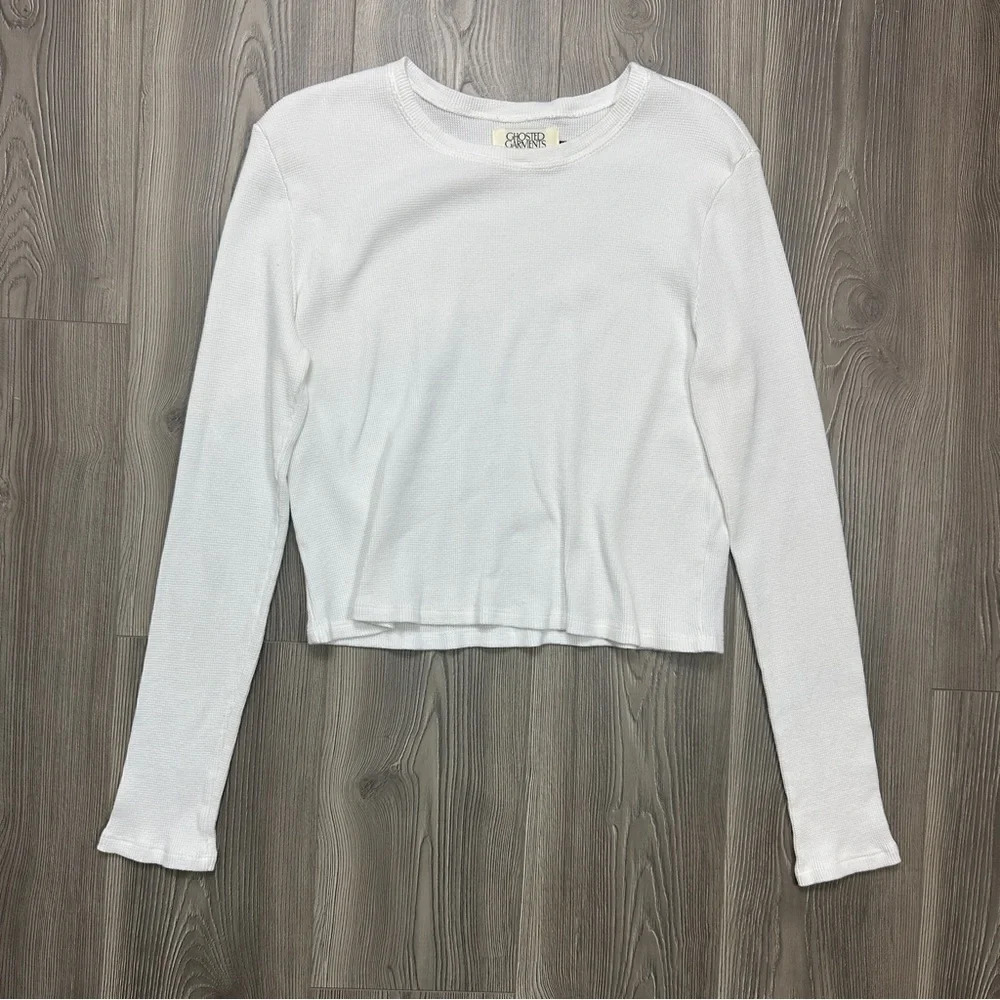 LONELY GHOST Women's White Long Sleeve Tee